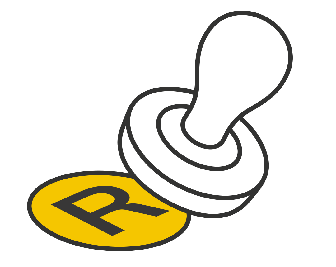 Stempel-Icon, der ein Registered "R" druckt